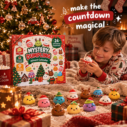 24 Mystery Dumpling Squishies Advent Calendar