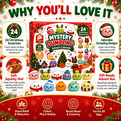 24 Mystery Dumpling Squishies Advent Calendar