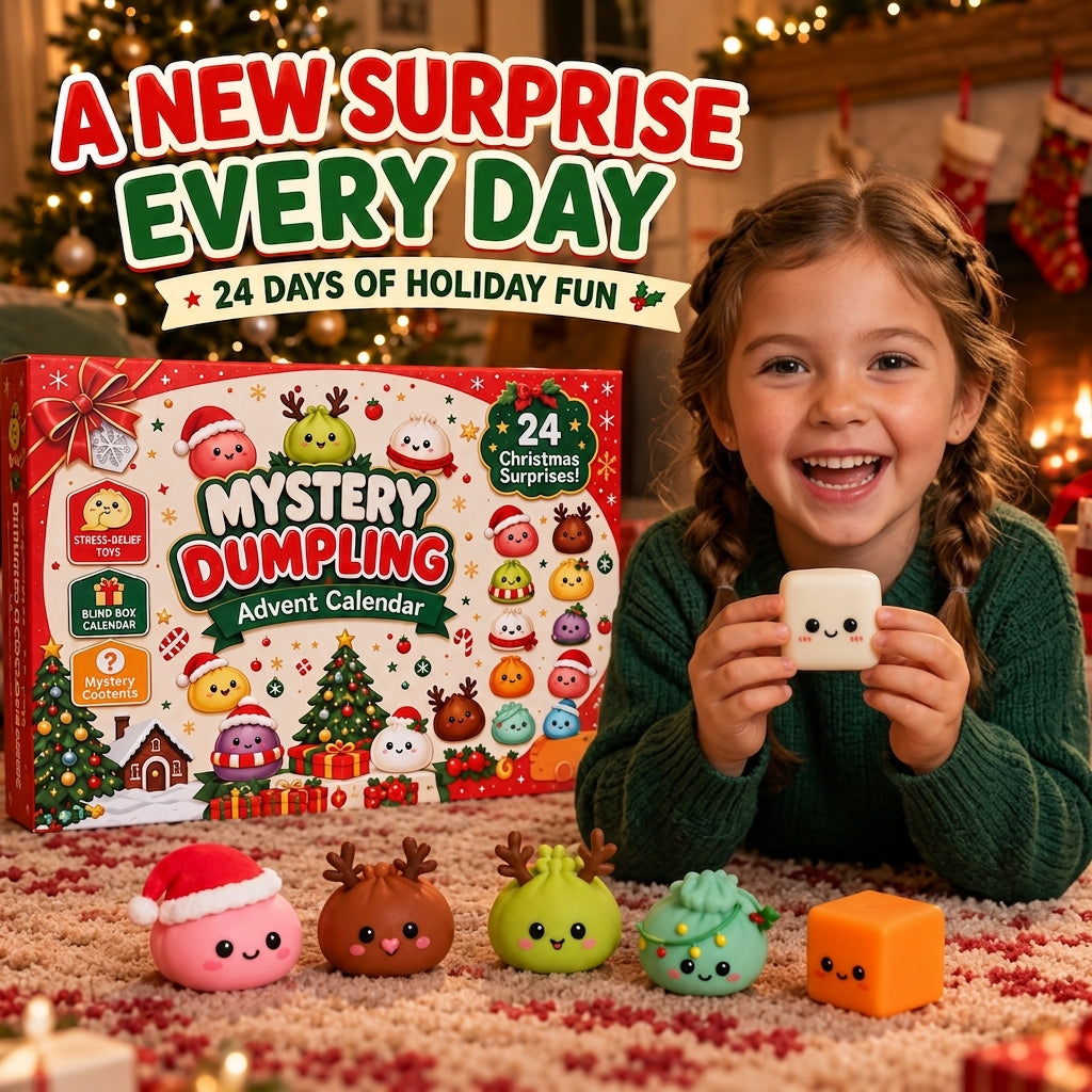 24 Mystery Dumpling Squishies Advent Calendar